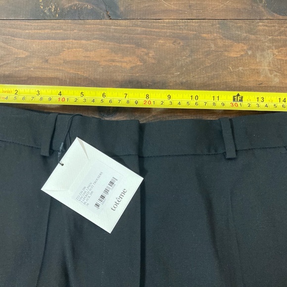 Toteme Tapered Suit Trouser NWT Linen Viscose- Black - Size 36, 38 - Picture 11 of 14